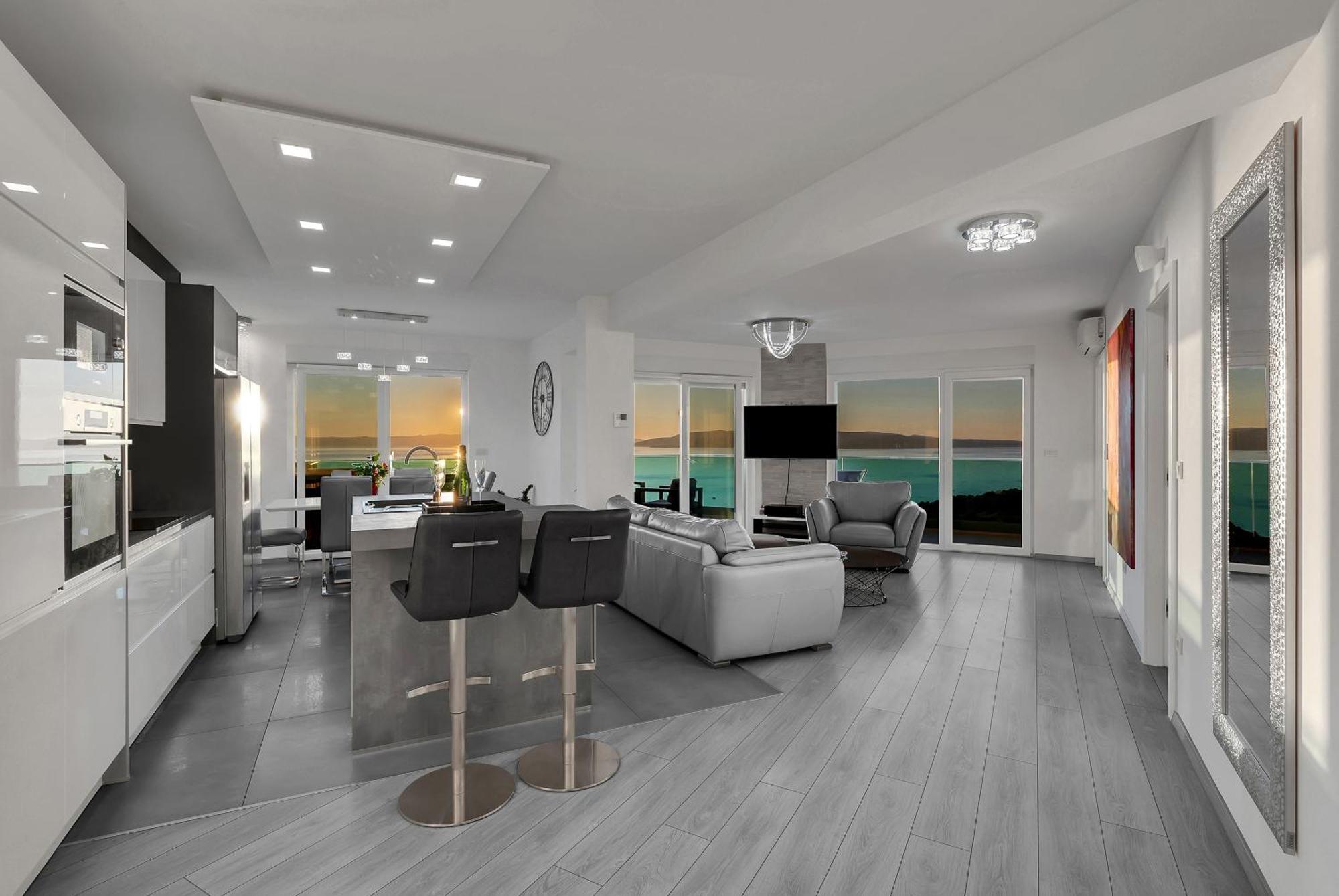 Апартаменты Exclusive Penthouse Big Blue With Private Jacuzzi Макарска Экстерьер фото